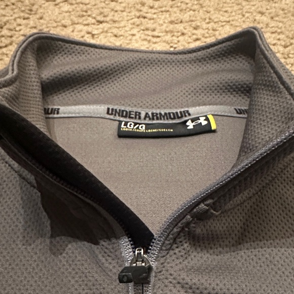 Under Armour Mens Long Sleeve Lightweight Full Zip Jacket Gray Size L - Picture 6 of 9